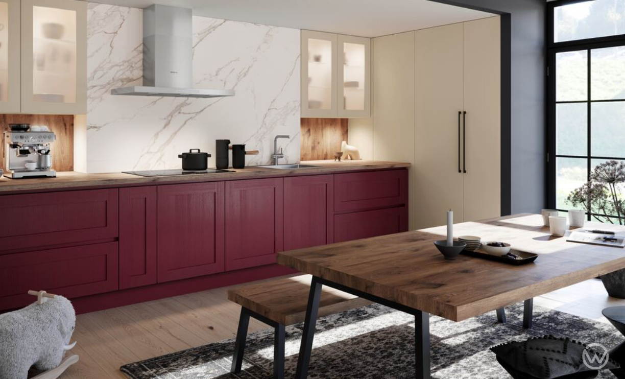 Featured image for “Kitchens with Character: Introducing Watermark’s New Bold and Beautiful Burgundy Collection”